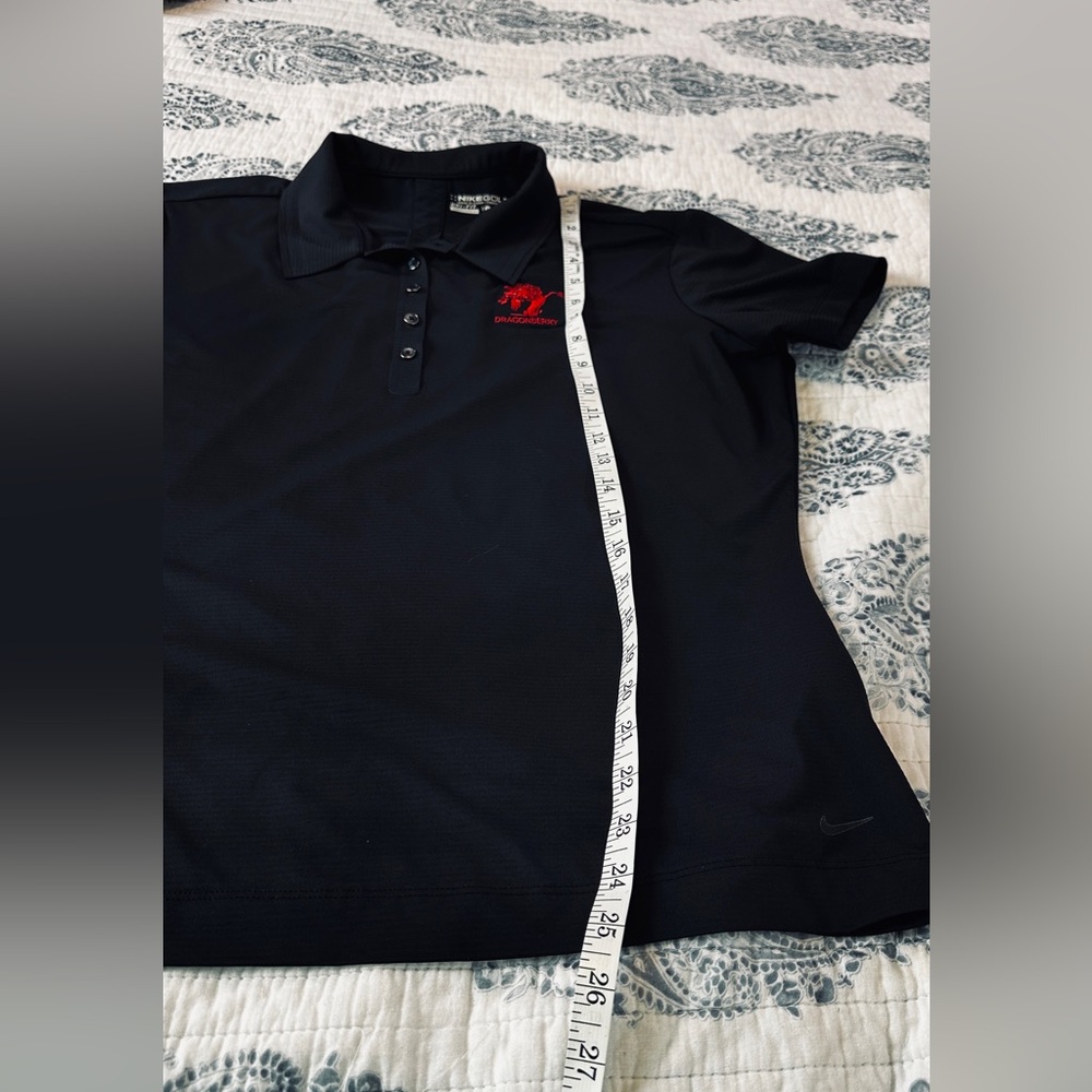Nike Golf Women's Large Black Dri-FIT Polo Shirt Dragonberry Embroidered - Picture 6 of 10